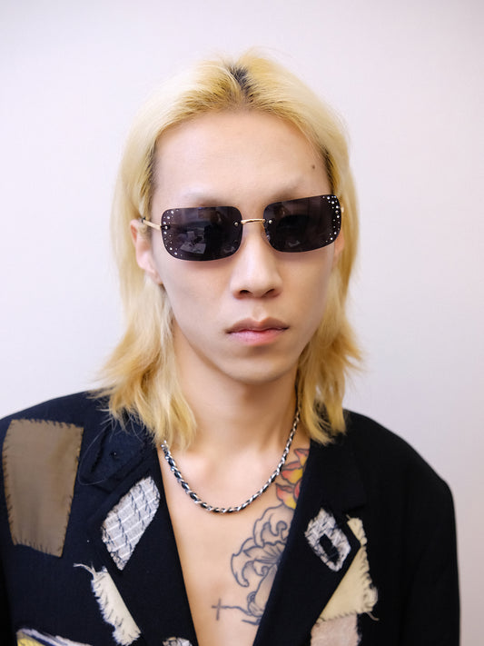 無框水鑽防紫外線太陽眼鏡