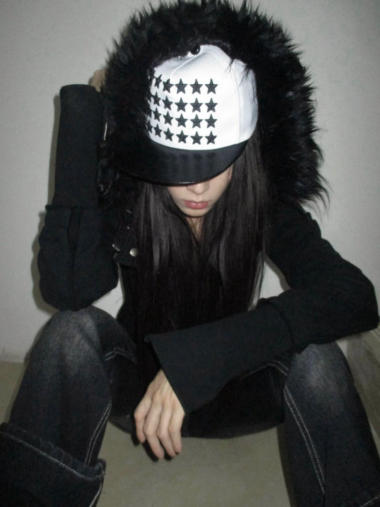 經典復古星星刺繡帽