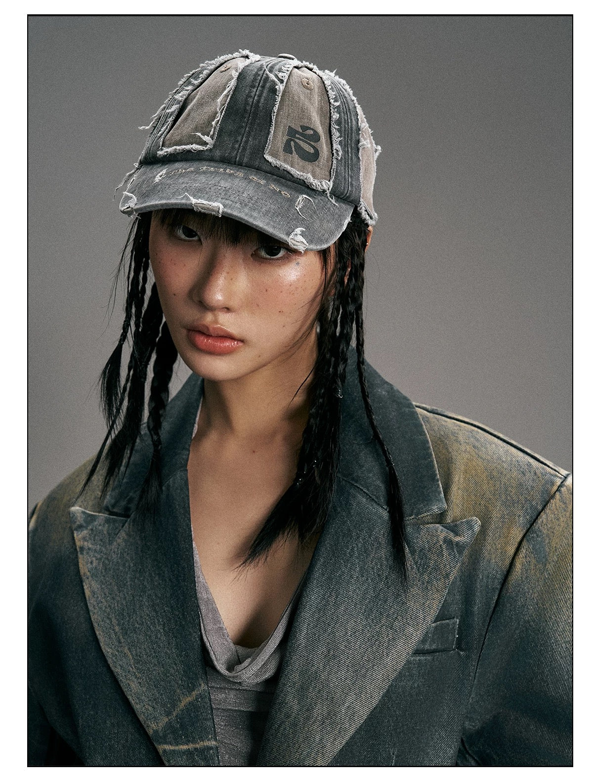 拼佈游牧民族刺繡棒球帽