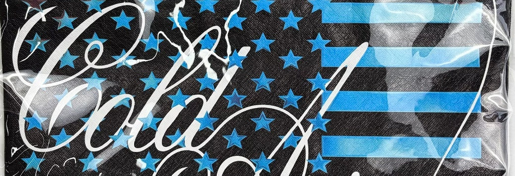 Skull Star Flag Clear PVC Tote Bag - star flag print detail