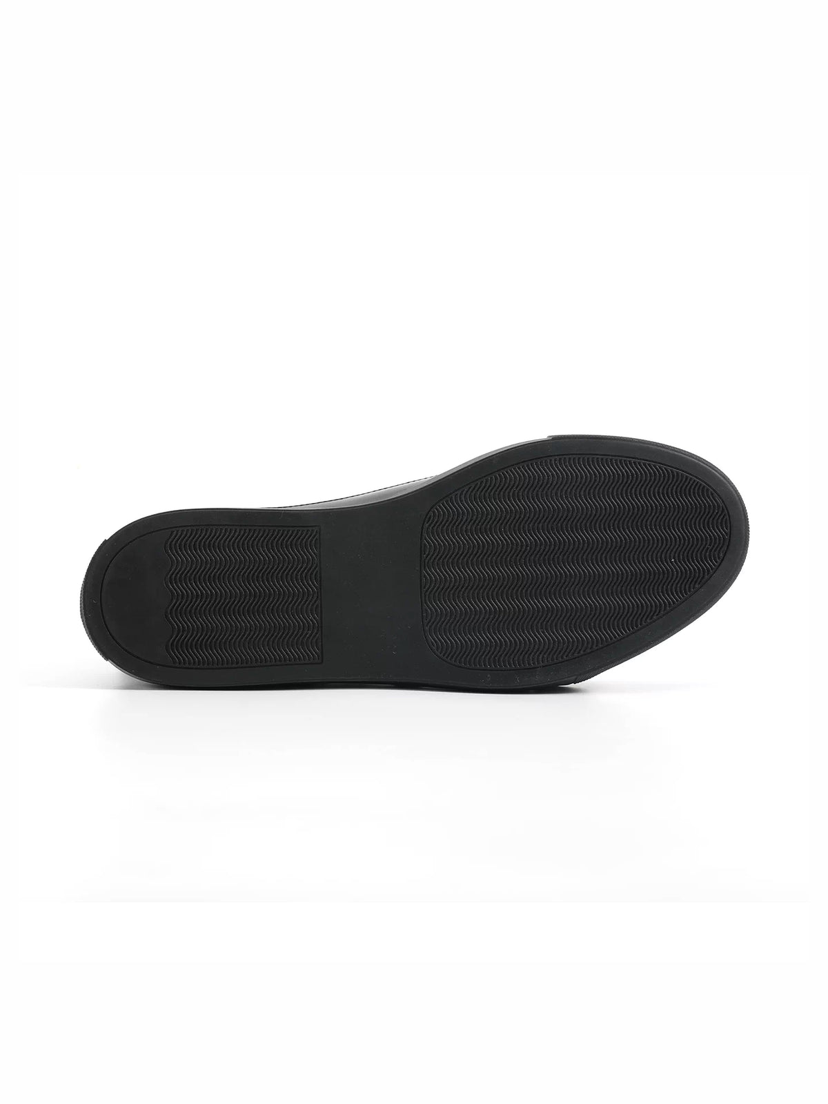 noEmosen Studded Velcro Patent Leather High-Top Sneakers - Black rubber outsole