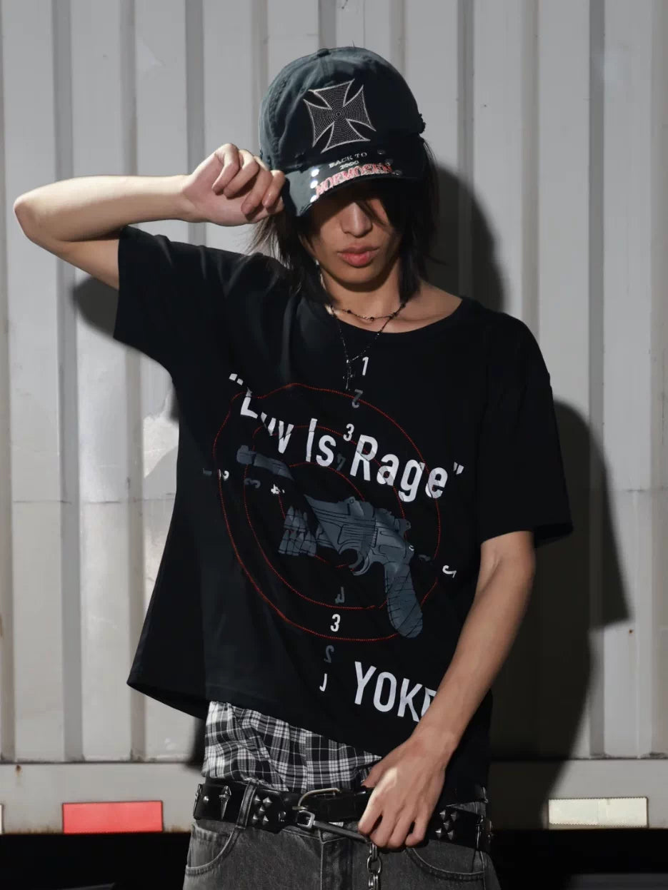 noEmosen Iron Cross Studded Distressed Washed Cap - Washed Black street look