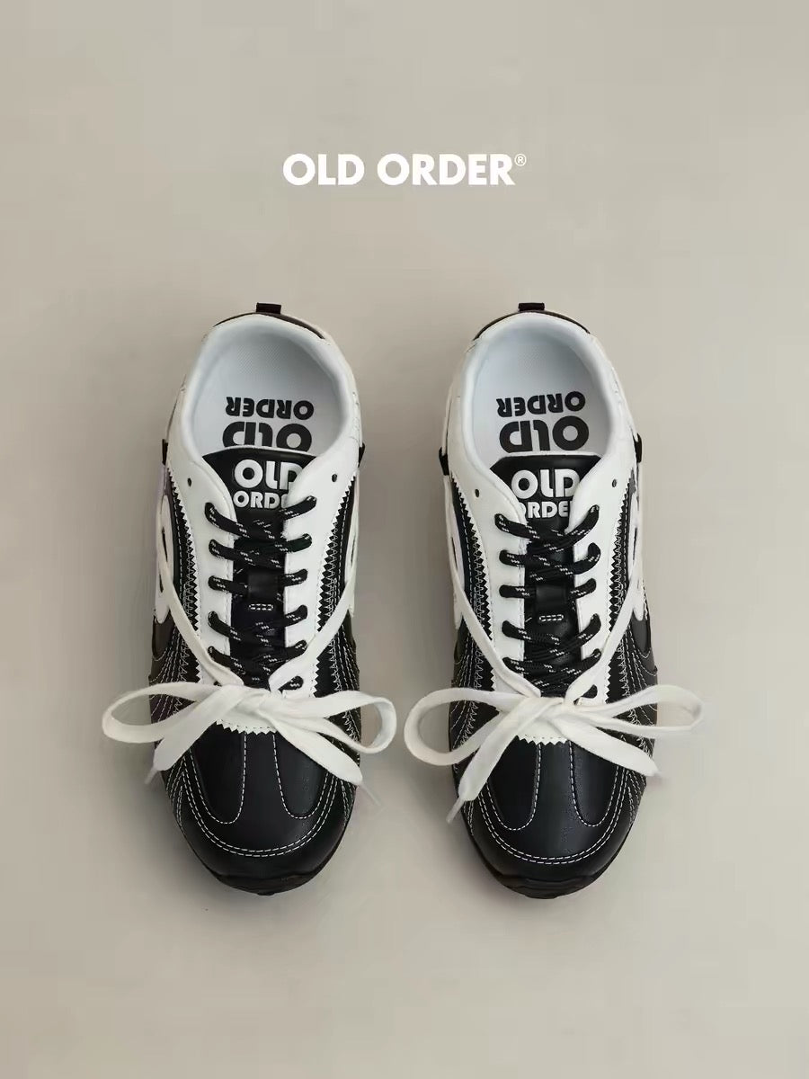 OLDORDER Turbine Lite Retro Black Sneakers - Summer Low-Profile Casual Shoes for Men/Women