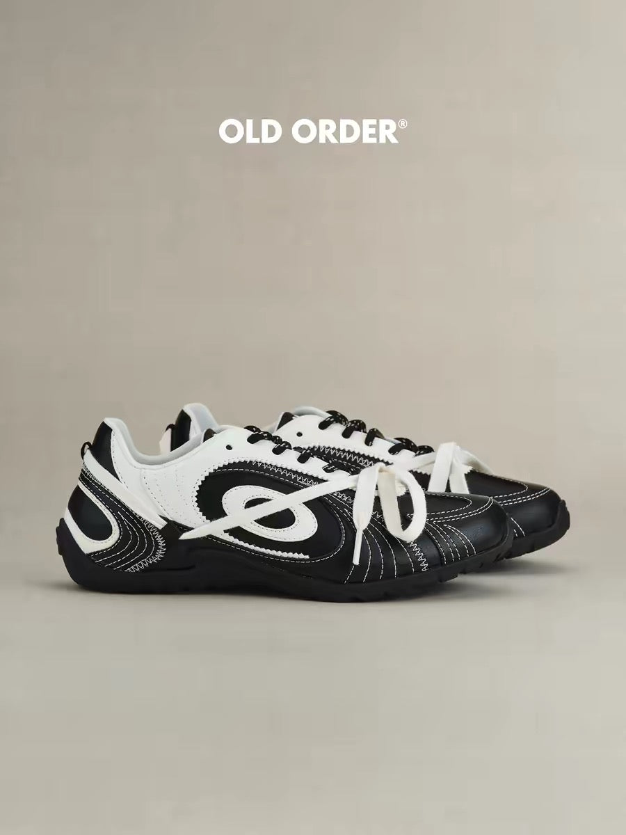 OLDORDER Turbine Lite Retro Black Sneakers - Summer Low-Profile Casual Shoes for Men/Women
