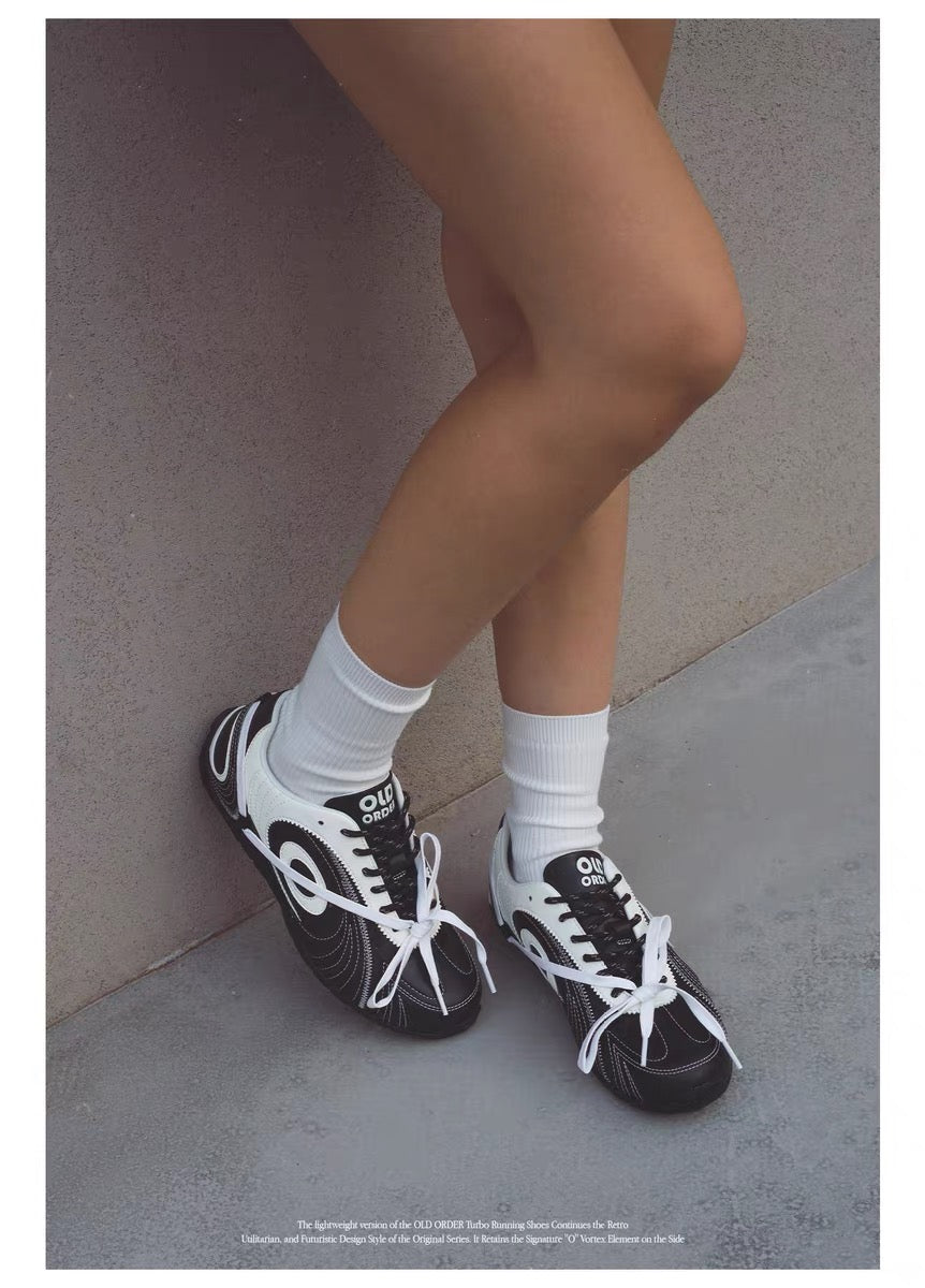 OLDORDER Turbine Lite Retro Black Sneakers - Summer Low-Profile Casual Shoes for Men/Women