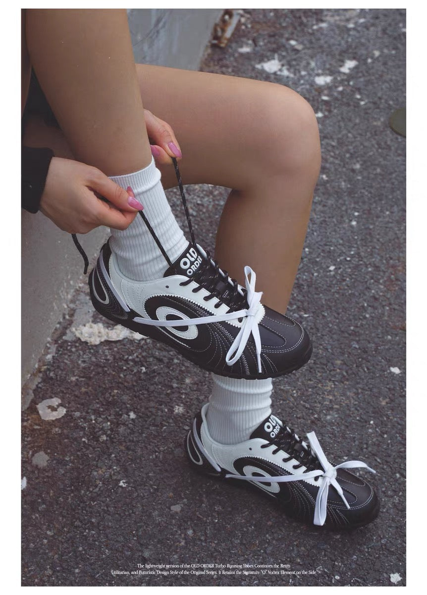 OLDORDER Turbine Lite Retro Black Sneakers - Summer Low-Profile Casual Shoes for Men/Women