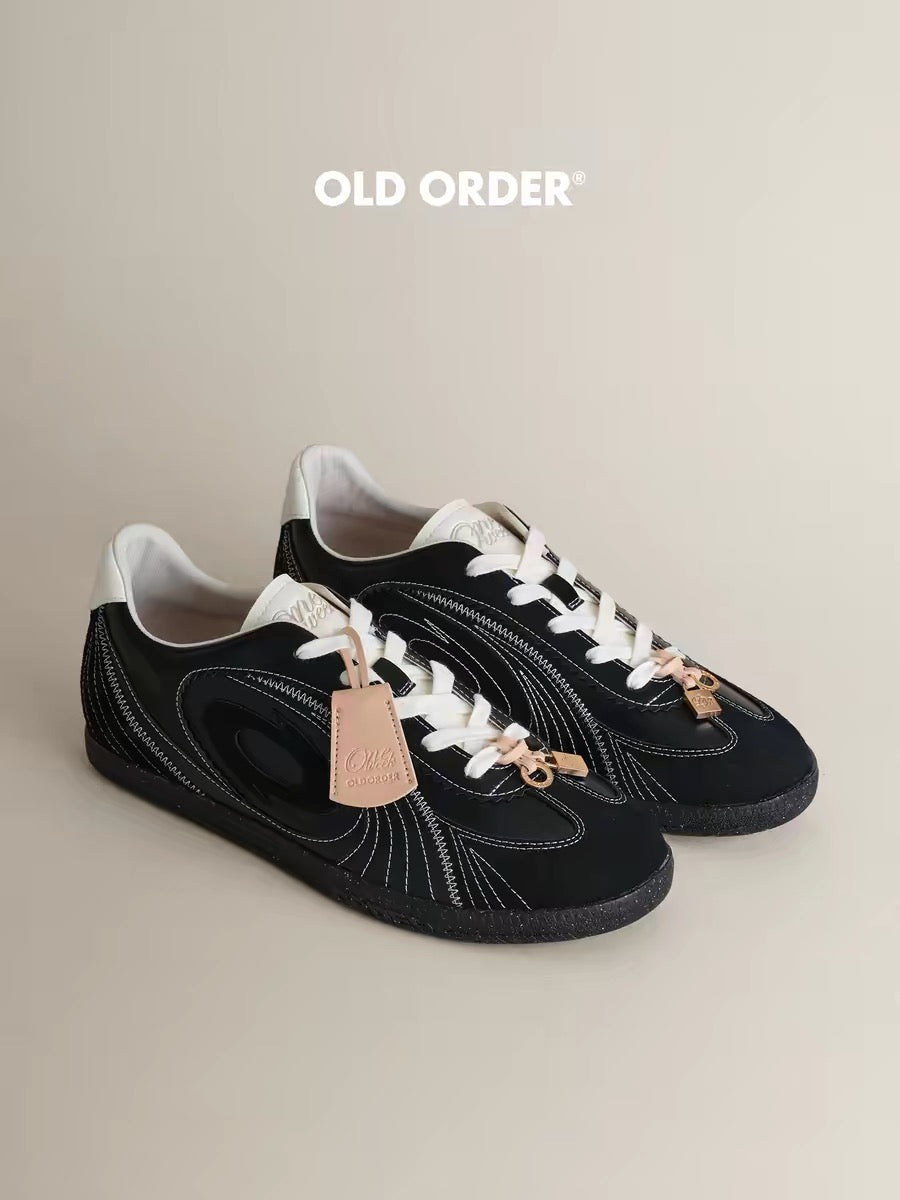 OLDORDER Turbine Lite "Ebony Sage" Sneakers - Women's Low-Profile Retro GAT Shoes