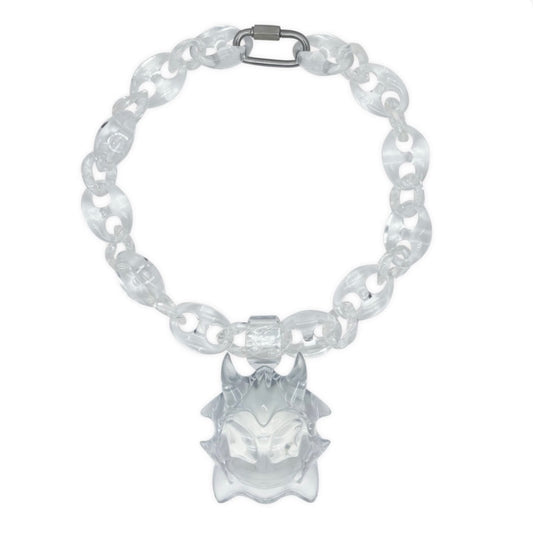 3D Resin Transparent Monster Pendant Necklace