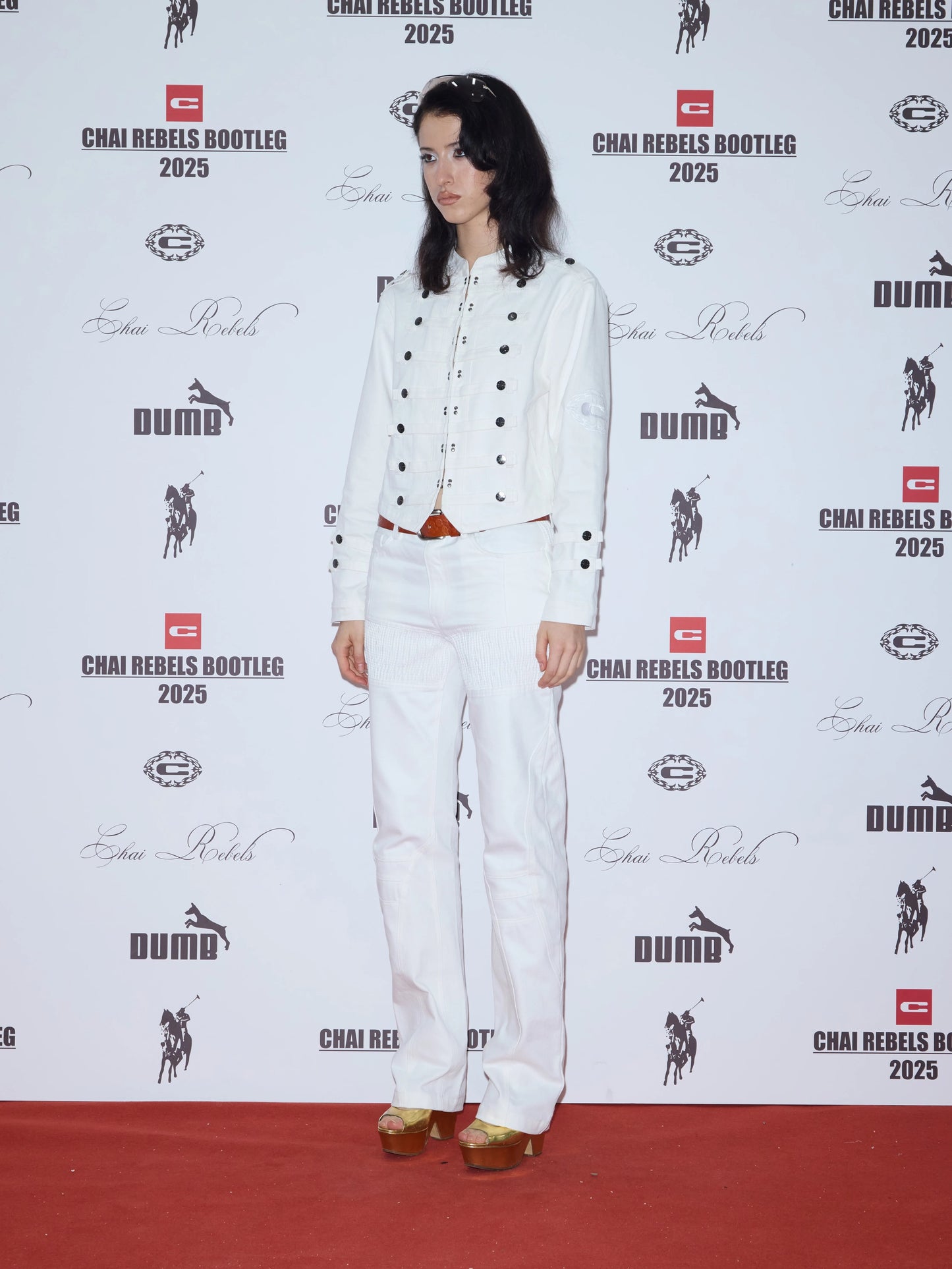 Royal Placket Cropped Cotton Jacket