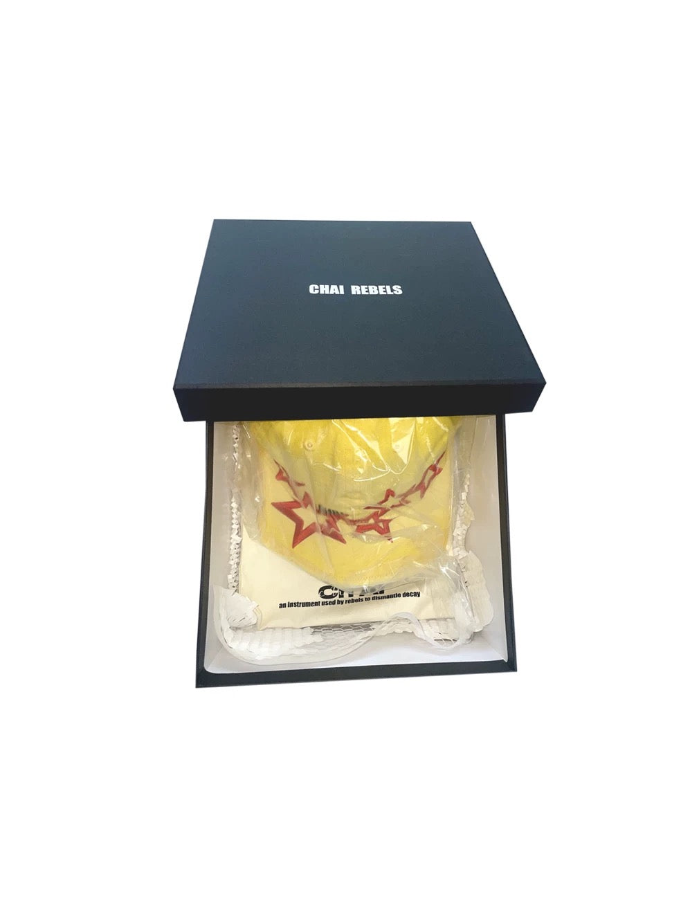 Yellow Five-Star Washed Cut Brim Cap